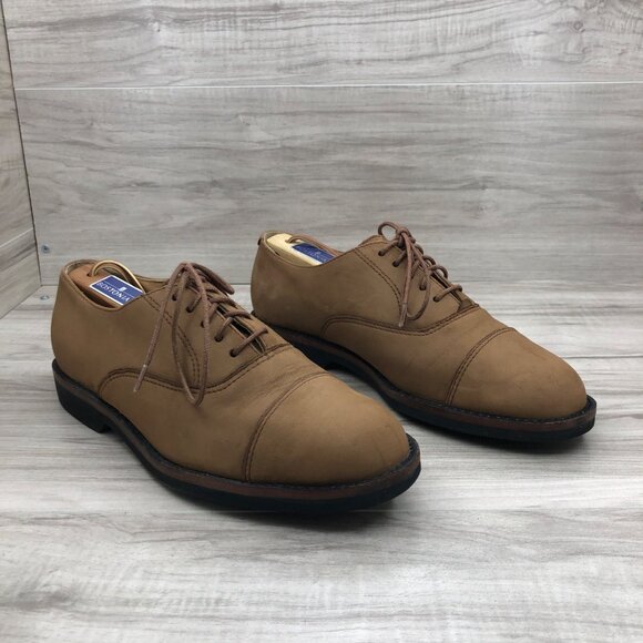 Hunt Club Shoes Mens 9M Brown Nubuck Leather Lace Up Oxfords main image 6